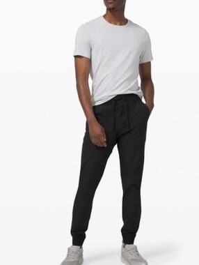 Lululemon Mens ABC Warpstreme Black Regular Joggers Size Large